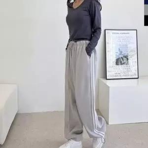 와이드 여자 트레이닝 팬츠 커플 여성 츄리닝 바지 운동복 일자