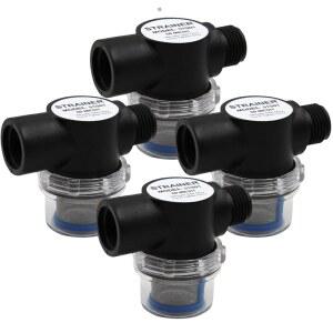 SEAFLO 51S01 스트레이너 - 1/2인치 NPSM 입구/출구(04팩)