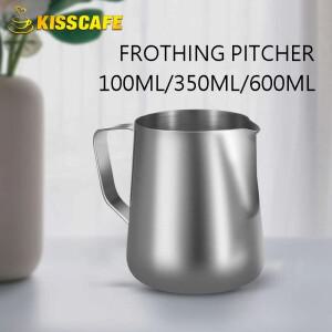 우유 Frother 주전자 스테인레스 스틸 용기 100ML 350ML Frothing 투수 커피 컵 라떼 바리스타 에스프레소