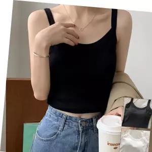 브라캡 끈나시 데일리 크롭티 탑 노와이어 숏기장