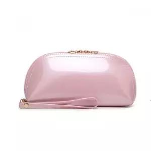 에나멜 고급 하프수납 파우치 화장품 파우치