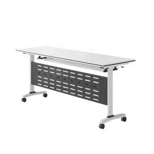 접이식 긴책상 2인용 1400 세미나 학원 세미나실 강의장 교회 강연장 테이블