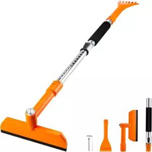 자동차 앞유리용 베스트유 492인치 얼음 스크레이퍼 브러시 360° 도구 오토용 스노우 실리콘 그립이 있는