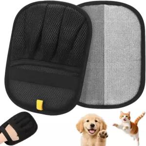 부밀리 반려동물 제모 장갑 정전기 방식 강아지 고양이 소파 카펫 카시트 세탁용 재사용 브러시 2개입