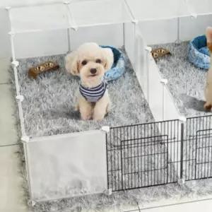 강아지 반투명 울타리 접이식 애견 고양이 펜스 칸막이 강아지울타리
