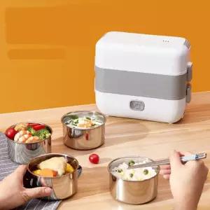 플러그형 단열 도시락 휴대용 전기 도시락통 직장인 학생 따뜻한 식사 보온도시락