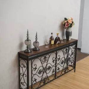 테이블 콘솔 선반 벽 엔틱 사이드 철제