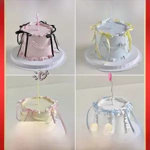 가짜케이크 인테리어 돌잔치 브라이덜샤워 케이크모형 완제품 백일상 촬영