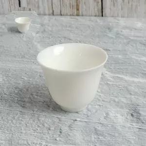 도자기 아이보리 백자 다기잔 찻잔 40ml 중국 찻잔