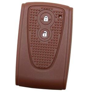 IKT 다이하쓰 차량용 스마트키용 실리콘 커버 2버튼 브라운 /탄토 커스텀 엑스 /무브 /파소 /미라코코아 /부운 등 전용 설계로 딱 맞는 사이즈 스크래치 방지 사라사라 DS 006BR