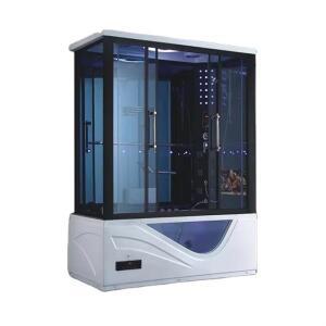 샤워 시설이 있는 조립식 욕실, 고급 스팀 목욕실, 욕조 및 유리 칸막이가 있는 스파 욕조, 사우나 룸