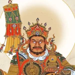 사천왕그림 액막이 불화 사천왕 불교 족자 동양화 수호신 부처님