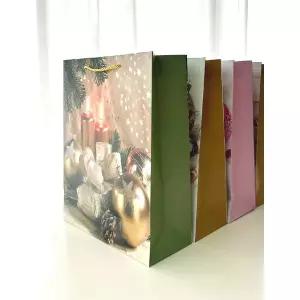 산타종이가방(로맨틱랜덤) 쇼핑백 로맨틱 크리스마스 x Cm [청결공감] 26 32