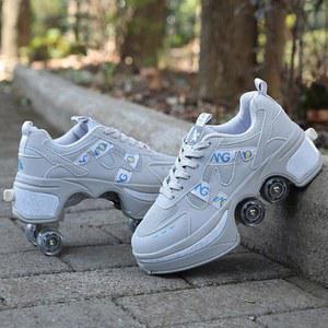 스케이트신발 탈부착롤러 롤러슈즈 스페이스 롤러신발 운동화 그레이 빌리노