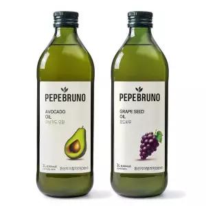[NS홈쇼핑]페페브루노 아보카도 오일 1L x1병 + 포도씨유 1L x1병[35733117]