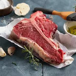 [자연맛남] 국내산 소고기 티본 스테이크 1.2kg (두께5-6cm)