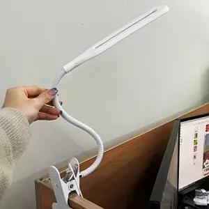 집게독서등 USB 스탠드 집게 화이트 독서등 (KYR-WFFNYSN)