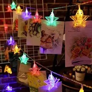 20구 LED 별 집게 전구(3M) (컬러) 집게등 사진걸이 (KYR-WFB4664)