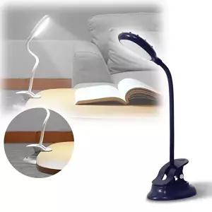 충전식 책상 조명 스탠드 침대 탁상 집게 공부 독서등 (KYR-WE77680)