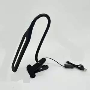USB 집게 독서등 스탠드 블랙 집게형조명 집게스탠드 (KYR-WFK6YYU)