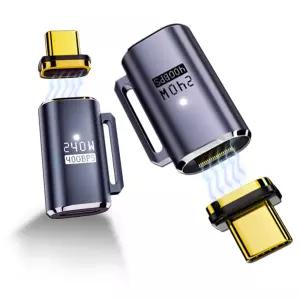 디큐브 USB-C 타입 마그네틱 자석형 변환 어댑터 OTG젠더 PD 240W 40Gbps