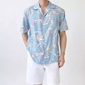 남자 JO132444 루즈핏 셔츠 호캉스룩 허니문 베트남