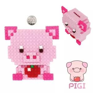 이지 툭툭블럭) 12띠 동물 저금통_돼지블록놀이 완구 소품 용돈 재미있는 아이들이좋아하는 만들기