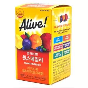 얼라이브 종합비타민 윈스데일리 100정 / 멀티비타민