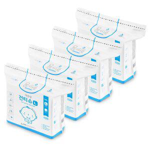 [물따로] 대용량 건티슈 4팩 (200매x4팩/160매x4팩) / 일회용 손수건 )