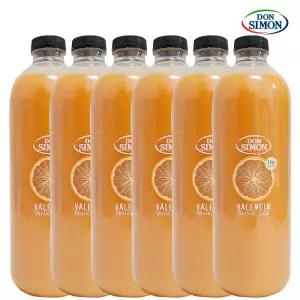 돈시몬 발렌시아 오렌지쥬스 100프로 1L X 6개 착즙주스