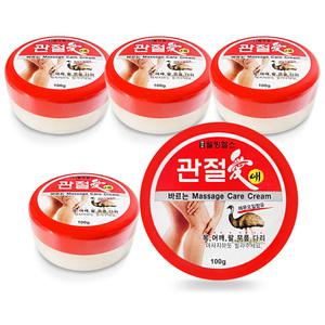 웰빙헬스 관절애 마사지 크림 100g 5개 바디 쿨크림