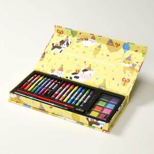 졸업 입학 새학기 선물 드림아트 28종 옐로우케이스 미술용품세트 색연필 크레용 크레파스 물감 단체선물