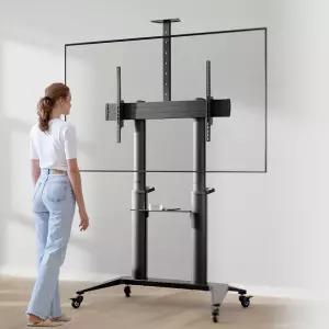 이동식TV거치대 55-100인치 LG 삼성 호환 티비 받침대 브라켓 75인치 85인치 대형