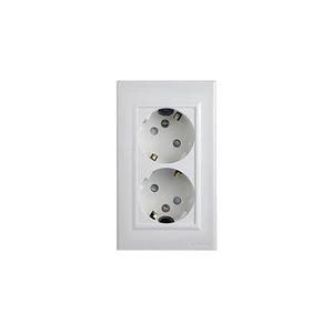 벽 전기 스위치 2구 콘센트 둥근형 매립 매입 설치형