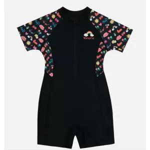 [레노마수영복](김해점)*끈주머니증정* 여아 레인보우 유니타드  반팔집업 실내수영복 GS2D864