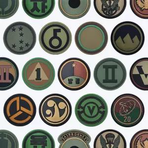 실리콘 사단마크 계급장 태극기 PVC 패치 모음 - 군인 사단 부대마크 고무태극기 군인가방 벨크로 와펜