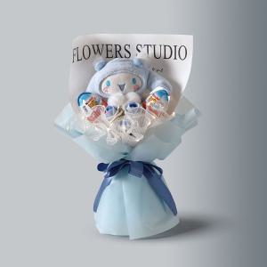 산리오 코스튬 킨더 조명꽃다발 가방고리 이벤트 생일 기념일