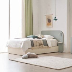 한샘 조이S 2 조명 침대 SS 수납형 [매장가구]