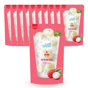 삼립 카페스노우 리치 에이드 230ml x10개 / 편의점 파우치 음료