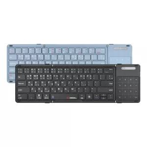 크로셀 C-Flip Hybrid Touch 아이패드 태블릿 갤럭시탭 휴대용 멀티페어링 숫자키패드 터치패드 접이식 블루투스 키보드