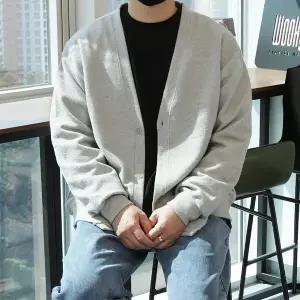 [우기브로]WUN 남자 빅사이즈 코디웜플 이중지 탄탄 가디건