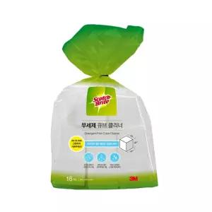 3M 무세제 큐브 클리너 50x50x50mm 16개입/매직/크리너/워터/블럭/다용도/스펀지/청소용/청소/블록
