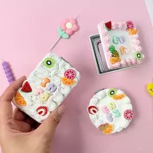 [오피스스쿨] 토단 MBTI 후르츠 케이크 손거울 만들기 1인세트 DIY MBTI유형 크림클레이 소품만들기