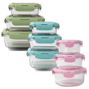 내열 유리밀폐용기 반찬통 전자레인용 용기 냉동밥 보관 내열유리 오븐글라스