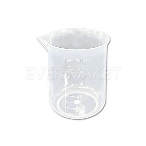 플라스틱 비커 비이커 계량컵 눈금컵 PP재질 오일 액체 계량 용기 - 100ml