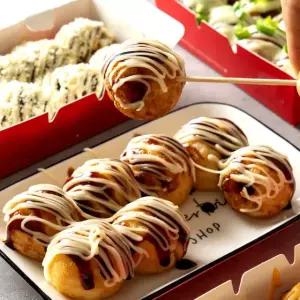 [초간편] 타코야끼 문어볼 풀세트 (50알1kg+마요네즈6개+가쓰오8개+데리야끼4개)