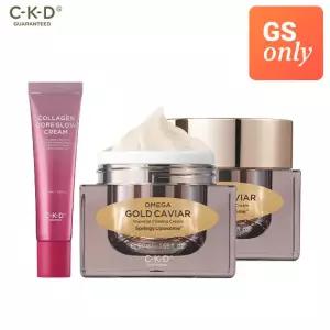 [GS단독/24K금 함유]CKD 오메가 24K 골드 캐비어 탄력크림 50ml 2개+레티노콜라겐 코어 광크림 35ml