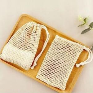 5개묶음  순면 비누 거품망 빨래 비누망 면 샴푸바 걸이 주머니 보관