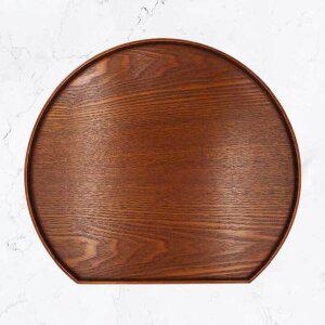 유하우스 우드 반달 트레이