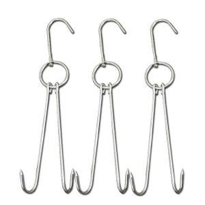 정육고리 갈고리 오리 두께5mm 더블후크 정육점걸이 더블 훈제 바베큐 굵기 오리구이